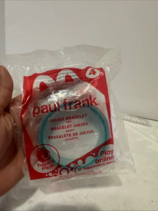 McDonalds Paul Frank JULIUS Bracelet Bangle 2012 Happy Meal Toy # 4 New Monkey
