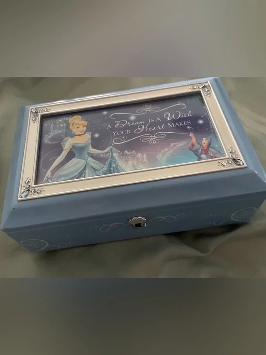 The Bradford Exchange Blue Cinderella Music Jewelry Box