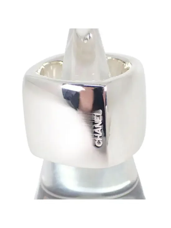 Chanel Band Ring Sterling Silver #266413C82B