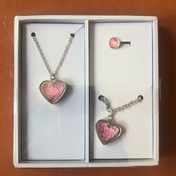 October Birthday Earring, Necklace and Ring Set
