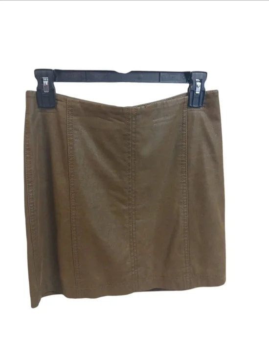 Free People Modern Femme Vegan Suede Mini Skirt #143