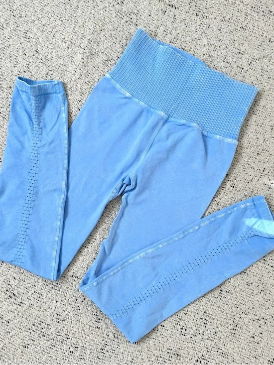 Free People High-Waist Seamless Leggings - Light Blue XS/S Yoga Pants