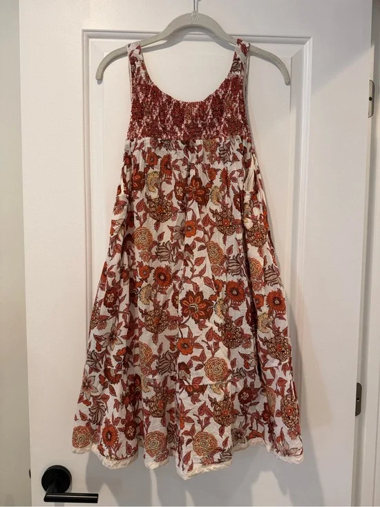 Free People Oh Baby Smocked Dress - size Medium