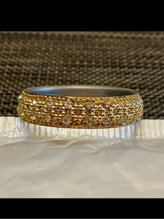 Girl's Gold-Toned Bangle Bracelet