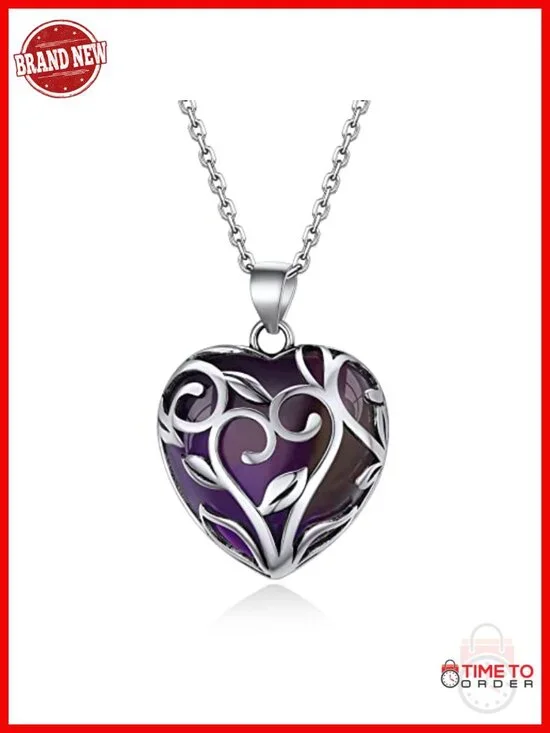 Tree of Life Wrapped Healing Crystal Pendant Necklace Sterling Silver 18in Chain