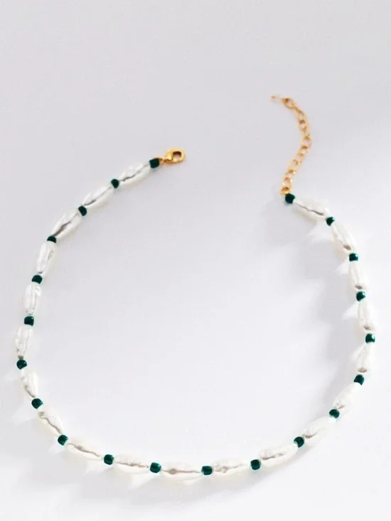 Anthropologie Beaded pearl Necklace NWT