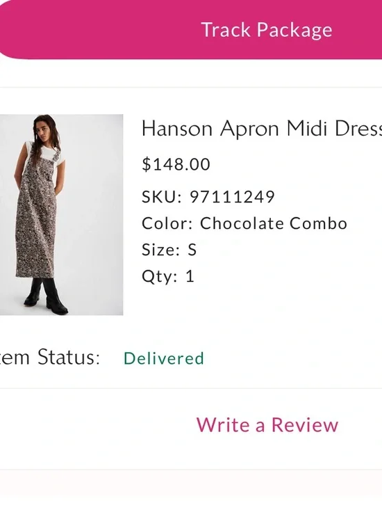 Free people Hanson Apron Midi dress