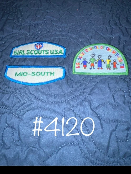 Girl Scouts Mid-South Patch Set - Green and Blue
