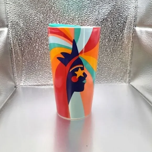 NWT! Starbucks Pride Rainbow Multi-Color Ceramic 12 Oz Travel Tumbler