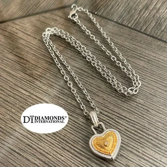 DIAMONDS INTERNATIONAL, Diamond Heart Necklace