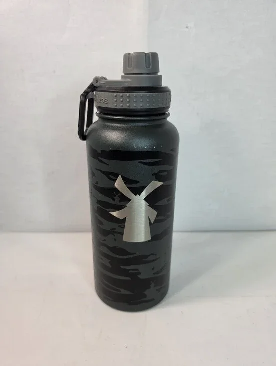 Rare Dutch Bros Stainless Steel Camo 32 oz Water Bottle. Ex. Pre. OC