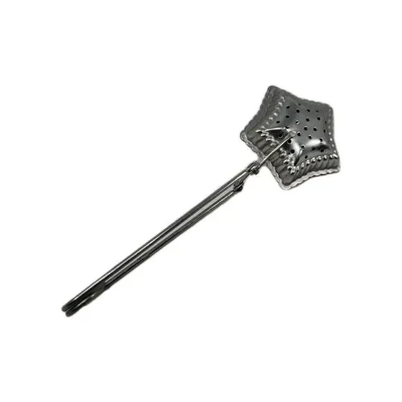 Vintage Star Shaped Metal Tea Infuser Tongs Loose Leaf Tea Steeper Strainer MCM