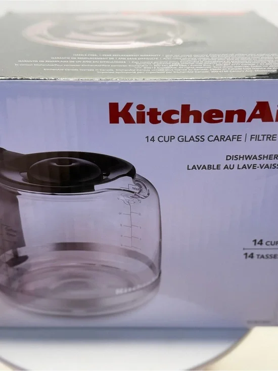 KitchenAid Glass Coffee Carafe with Black Lid