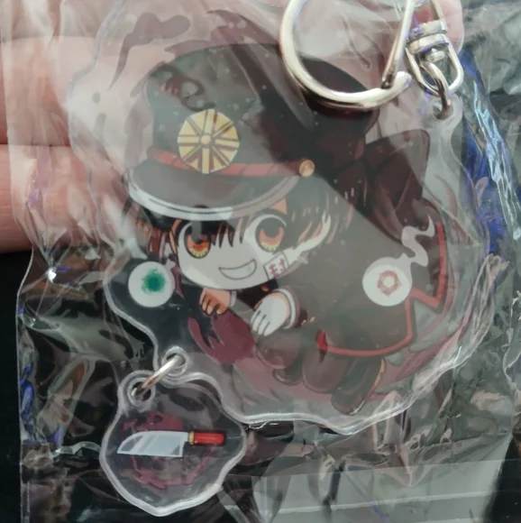 Hanako-Kun Keychain In Plastic Wrapper