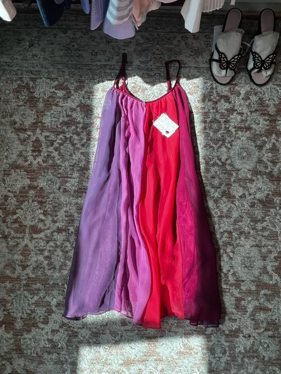 NWT Free People gradient mini swing dress size Small