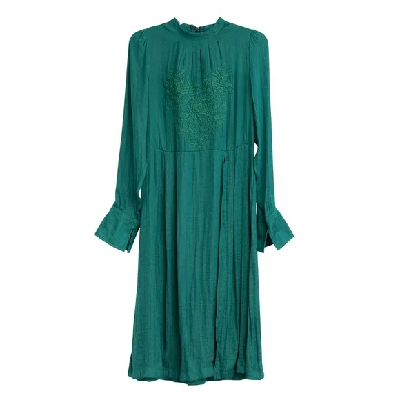Free People Silk Dress Sz S Victorian Renaissance Whimsigoth Romantic Festival