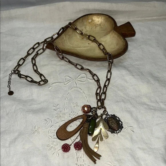 Plunder - Charming Multi-Color Pendant Necklace Whimsygoth boho‎