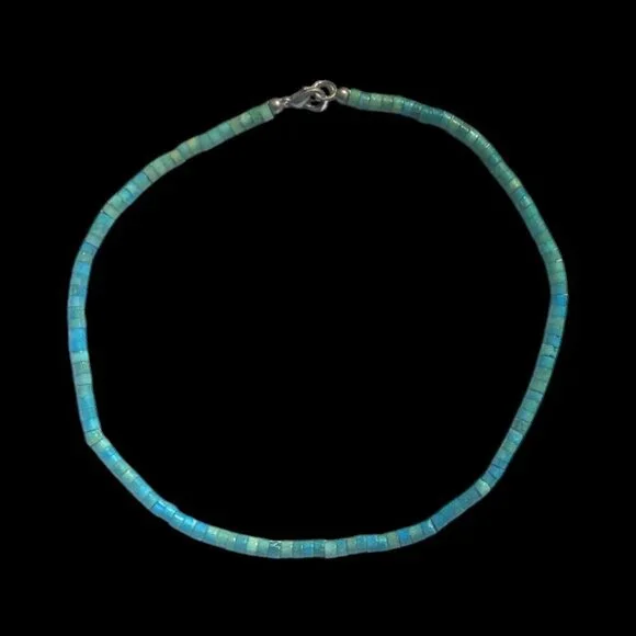 Heshi Turquoise Necklace Choker Southwest‎ Native Tribal Navajo Zuni Boho Dainty