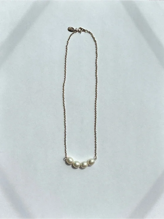 Park Lane Gold Tone Faux Pearl 15” Necklace Jewelry Formal Wedding Prom