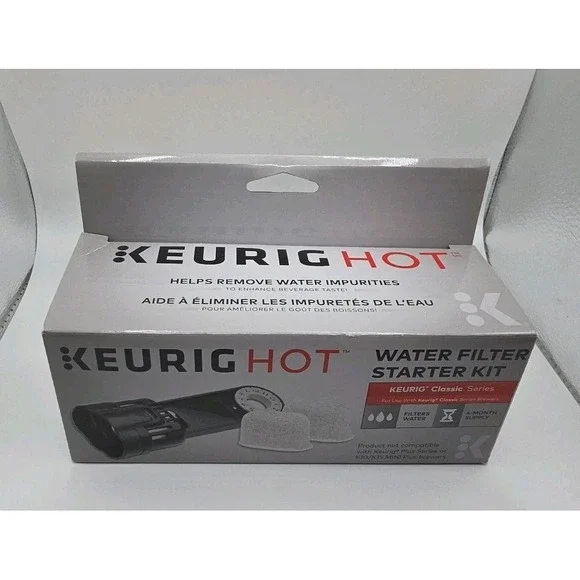 KEURIG‎ Water Filter Starter Kit - 1 water filter assembly & 2 Water Filters NEW