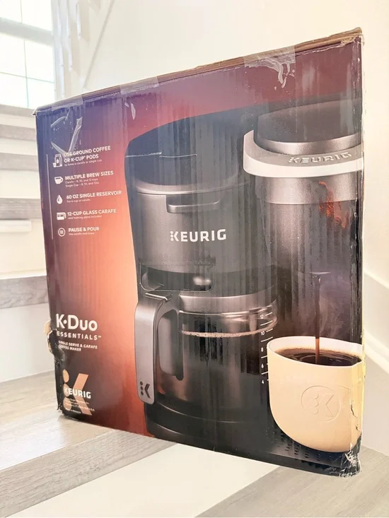 Essentials K-Duo Single Serve & Carafe Coffee Maker - Black