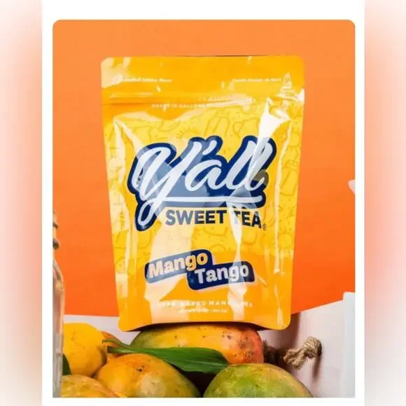 NEW Y’ALL MANGO TANGO SWEET TEA SEALED IN FACTORY PACKAGE. 10 GALLONS WORTH