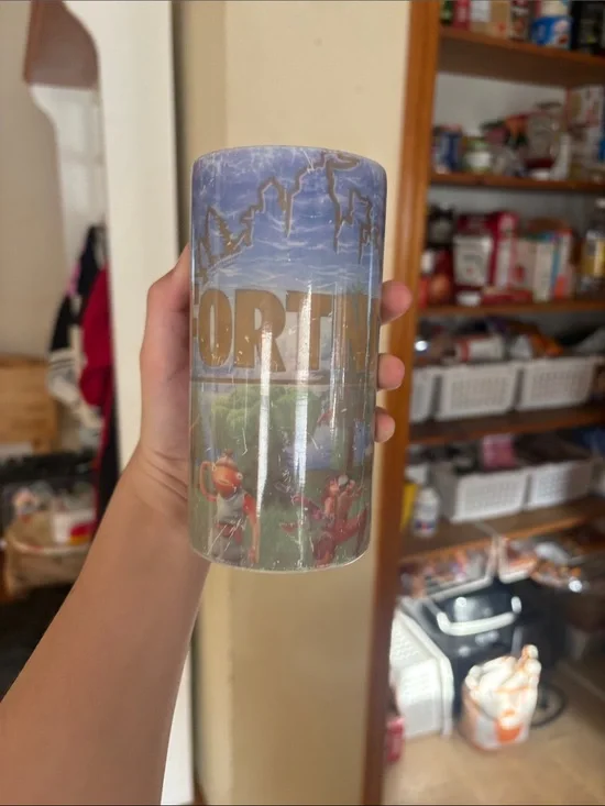 Fortnite Themed Decorative Cup - Blue, Gold, Green, orange for anyone