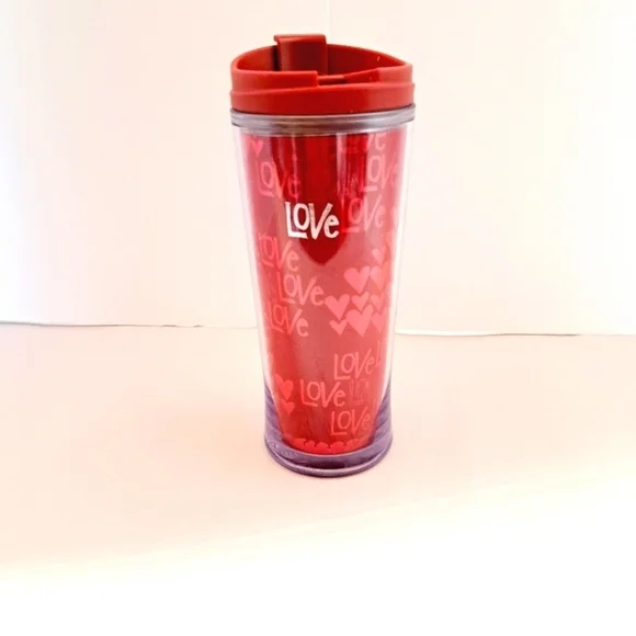 Starbucks 2010 Valentines 8 Oz Red Love Tumbler‎ Mug