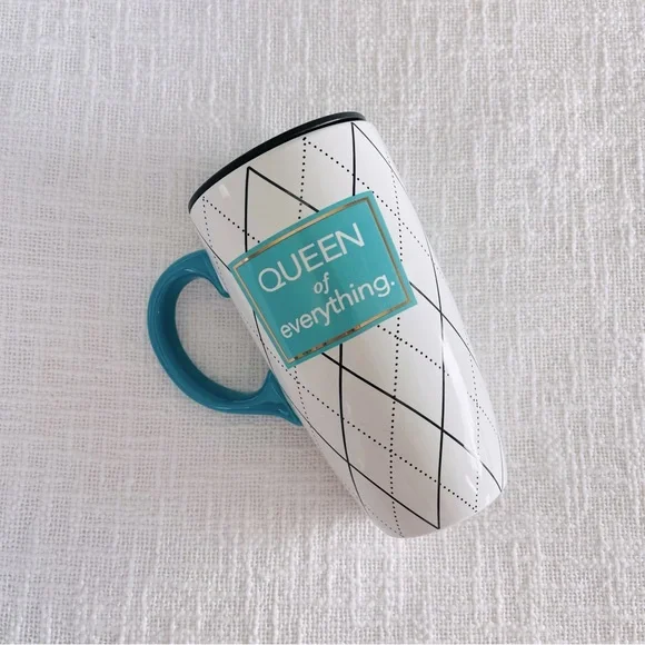🌹 Ceramic Travel Mug with Handle