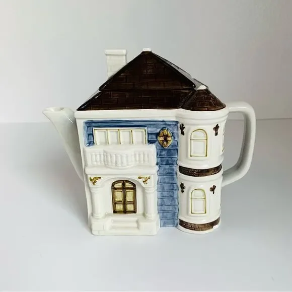 VTG Otagiri Victorian House Tea Pot‎