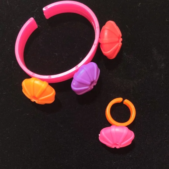 🆕Colorful Teens Bracelet and Ring Set