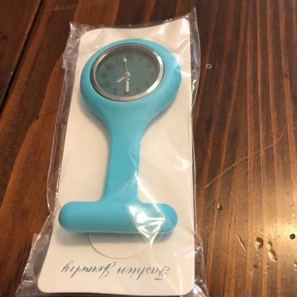 Teal watch pin