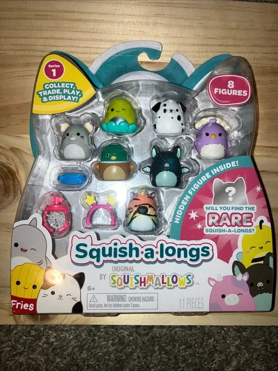 Squish-a-longs Squishmallows 8-Figure Pack - Multicolor New