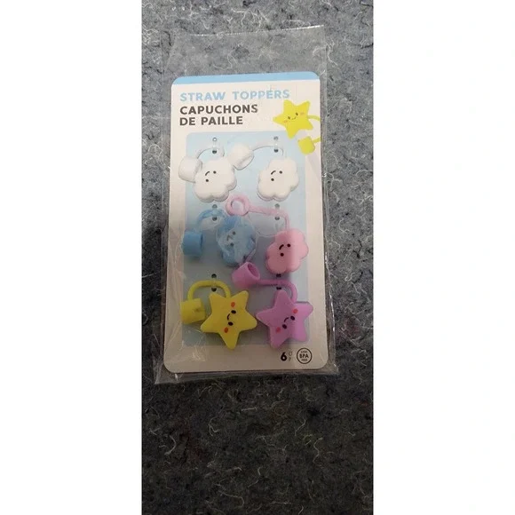 Stars and Clouds Straw Toppers‎