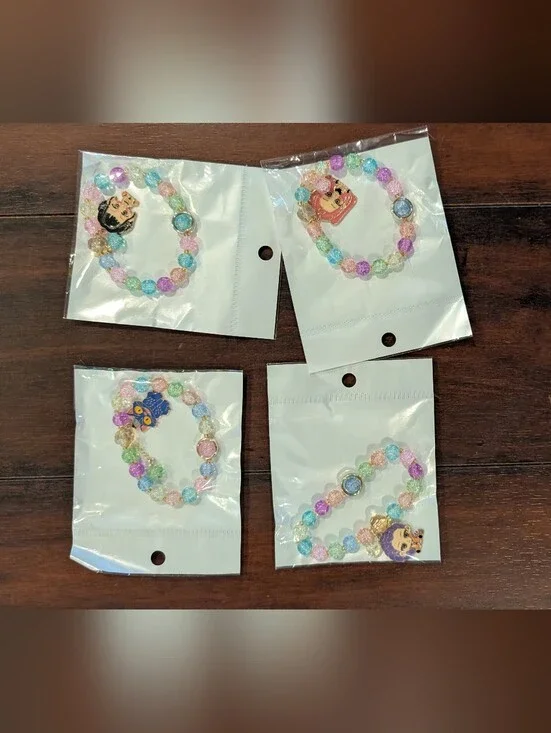 1 K-pop Demon Hunters Kids Multicolor Beaded Bracelet Character Charm