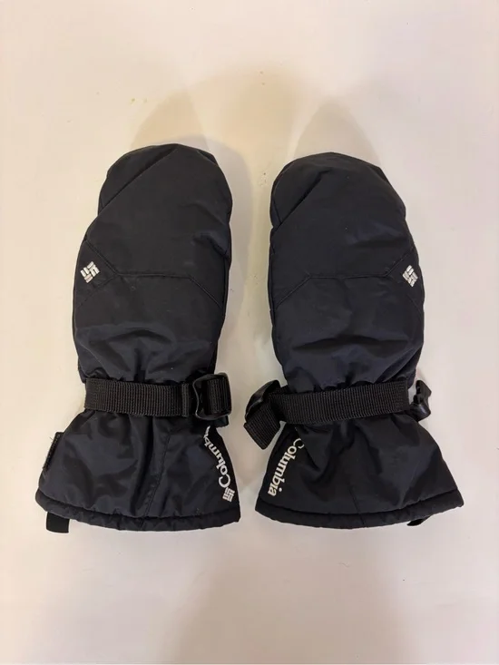 Columbia Black Outdoor Insulated Snow Mittens Youth Large