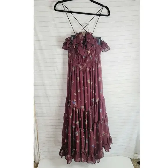 Free People Cloud Nine Maxi Dress, sz Small