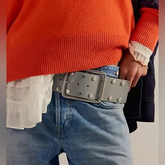 Free People Hex Hip Belt Grey