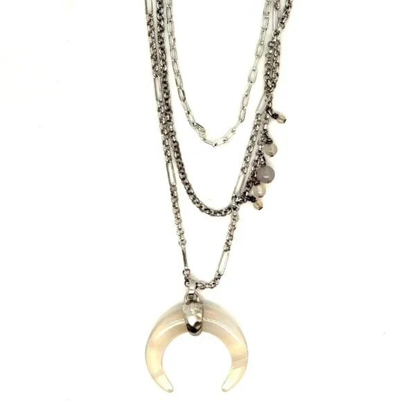Kendra Scott‎ Gemma Triple Chain Crescent Necklace