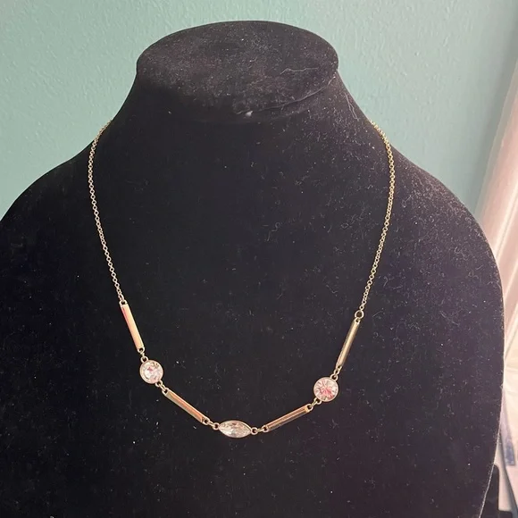 Banana Republic GoldTone Cubic Zirconia Necklace