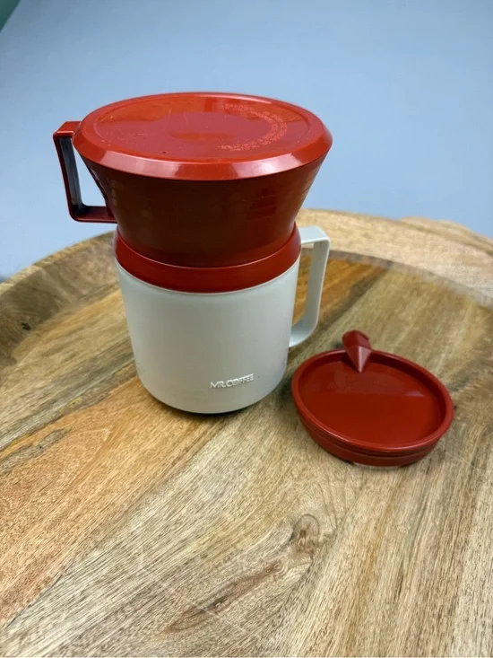 Vintage Mr. Coffee Travel Mug Coffee Brewer Complete with Filters