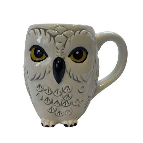 Harry Potter Hedwig Owl Sculpted Coffee Mug Ceramic‎