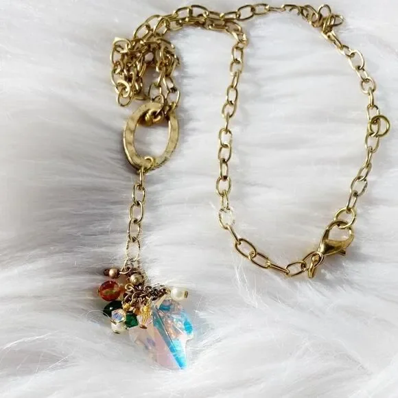 Waterschic Boutique Pendant Necklace Gold NWT