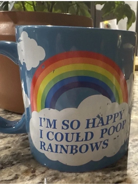 Blue Rainbow Novelty Coffee Mug - 
