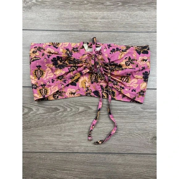 Free People Intimately Summer of Love‎ Convertible Bandeau Top Pink One Size