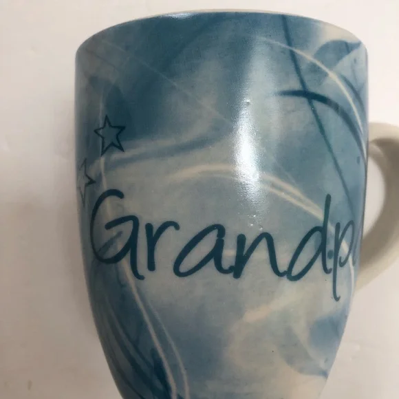 Grandpa Blue & White Large‎ Mug NWT