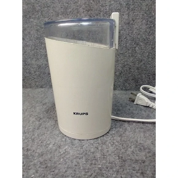 Krups Fast-Touch Coffee Mill Type 203 B White Electric Blade Grinder 160W 120V
