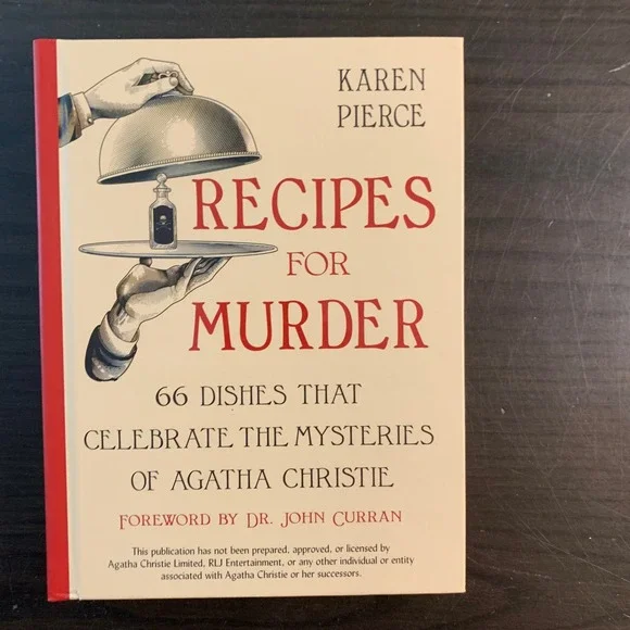 Recipes‎ for Murder Agatha Christie Cookbook Karen Pierce Hardcover 2023