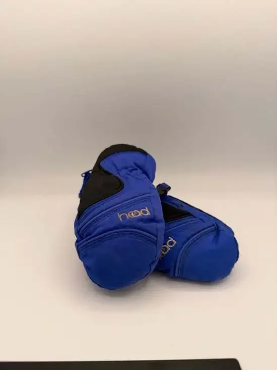 Head Toddler Blue Ski Mittens with Side Zipper Size XXS