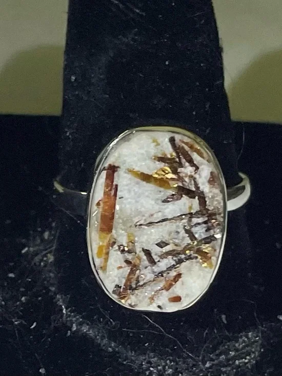 Astrophyllite ring